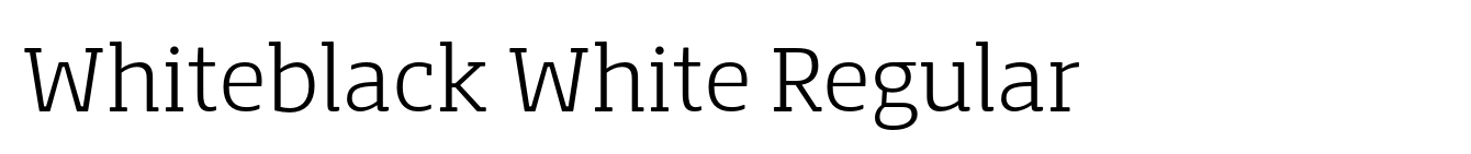 Whiteblack White Regular